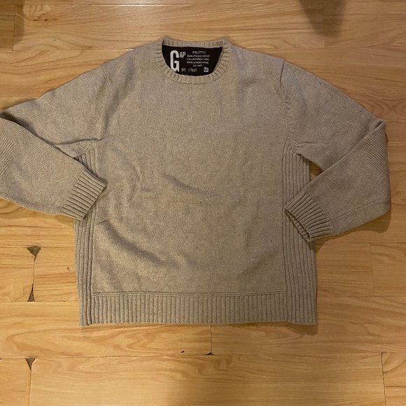 Men's Gap Crew-Neck Sweater Neutral Tan XXL - Picture 1 of 3